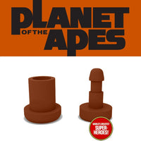 3D Printed Accy: Knee Pin Brown Set for Type 2 Planet of fhe Apes 8” Action Figure