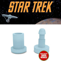 3D Printed Accy: Knee Pin Lt. Blue Set for Star Trek The Keeper 8” Action Figure