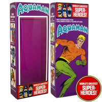Aquaman Mego World's Greatest Superheroes Repro Box For 8” Action Figure - Worlds Greatest Superheroes