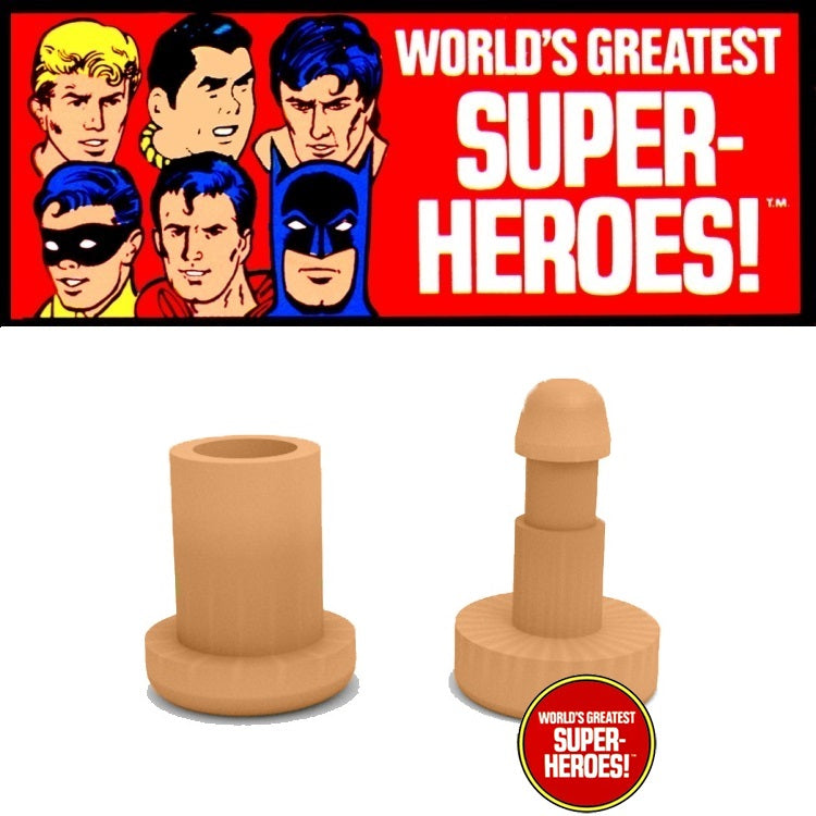 3D Printed Accy: Knee Pin Flesh Set for Type 2 WGSH 8” Action Figure
