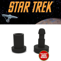 3D Printed Accy: Knee Pin Black Set for Star Trek Cheron 8” Action Figure