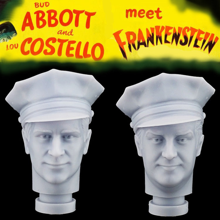 3D Printed Head: Abbott & Costello Meet Frankenstein for 8" Action Figure