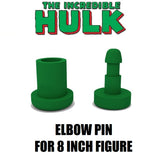 3D Printed Accy: Elbow Pin Green Set for The Hulk WGSH 8” Action Figure
