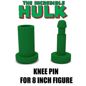 3D Printed Accy: Knee Pin Green Set for The Hulk WGSH 8” Action Figure