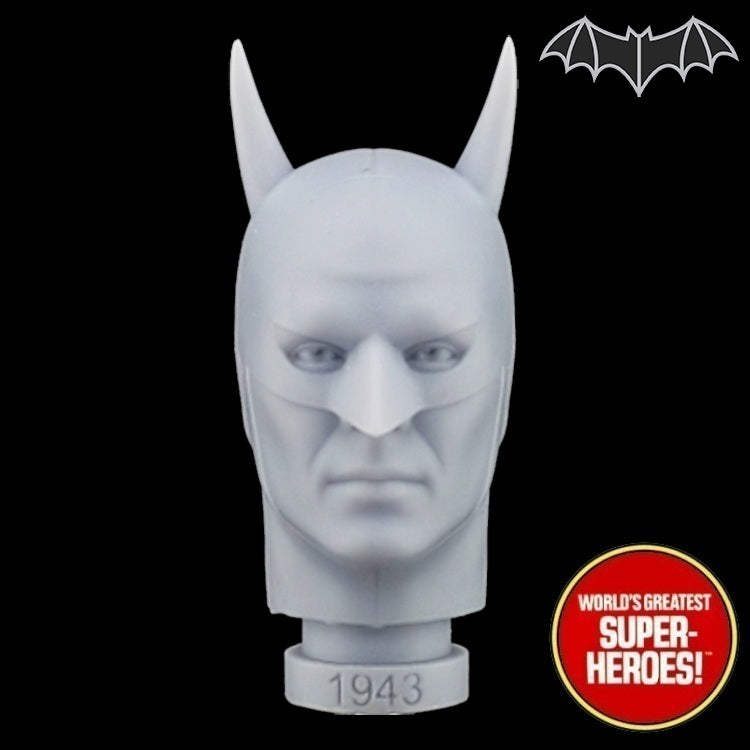 3D Printed Head: Batman 1943 Serial w/ Emblem Decal for WGSH 8" Action Figure