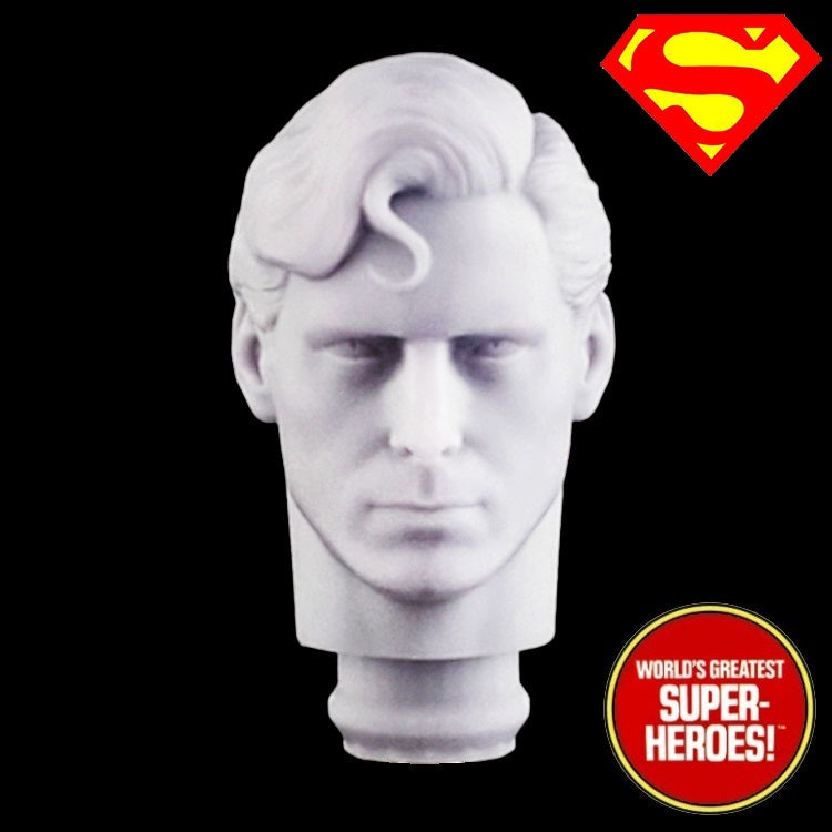 3D Printed Head: Superman Christopher Reeve + Decal for WGSH 8" Figure