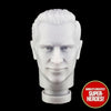 3D Printed Head: Abbott & Costello Bud Abbott (Mustache) for 8" Action Figure