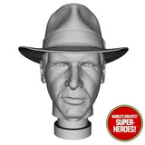 3D Printed Head: Indiana Jones Harrison Ford for 8" Action Figure
