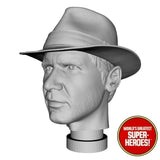 3D Printed Head: Indiana Jones Harrison Ford for 8" Action Figure
