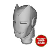 3D Printed Head: Iron Man Horned Helmet Version for WGSH 8" Action Figure (Yellow)