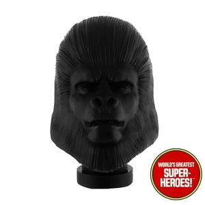 3D Printed Head: Planet of the Apes Gorilla Frank for 8" Action Figure (Black)