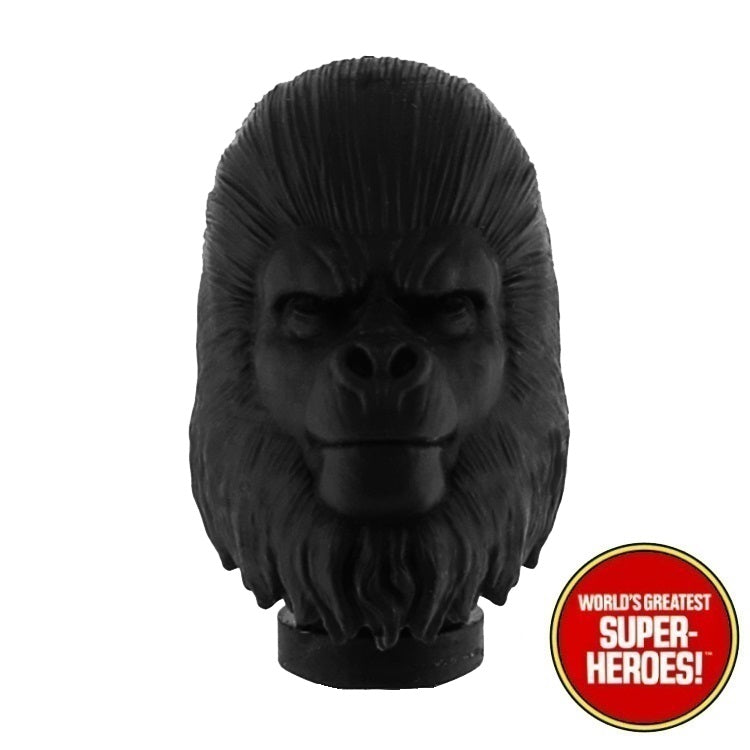 3D Printed Head: Planet of the Apes Conquest Gorilla V3.0 for 8" Action Figure (Black)
