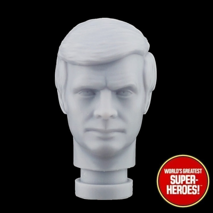 3D Printed Head: Lee Majors as Col. Steve Austin SMDM (Raised Eyebrow) for 8" Figure