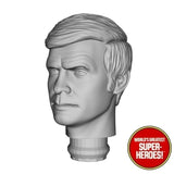 3D Printed Head: Lee Majors as Col. Steve Austin SMDM (Raised Eyebrow) for 12" Figure