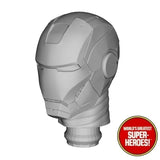 3D Printed Head: War Machine for WGSH 8" Action Figure (Black)