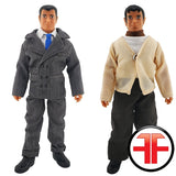 Bruce Wayne + Dick Grayson Custom WGSH 8” Figure w/ Retro Boxes Set