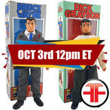 Bruce Wayne + Dick Grayson Custom WGSH 8” Figure w/ Retro Boxes Set