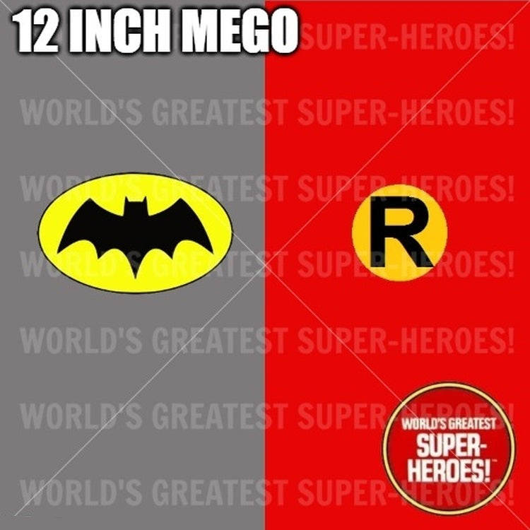 Batman & Robin 1977 Cartoon Vinyl Decal Emblem Sticker for WGSH 12" Figure