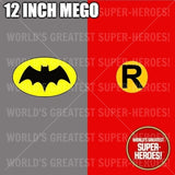 Batman & Robin 1977 Cartoon Vinyl Decal Emblem Sticker for WGSH 12" Figure