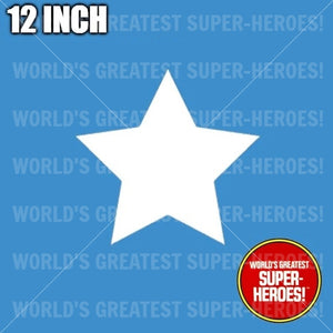Captain America Star Vinyl Die Cut Decal Emblem Sticker Custom for WGSH 12" Figure