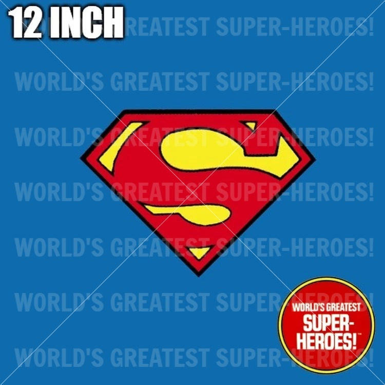 Superman Vinyl Die Cut Retro Decal Emblem Sticker for WGSH 12" Action Figure