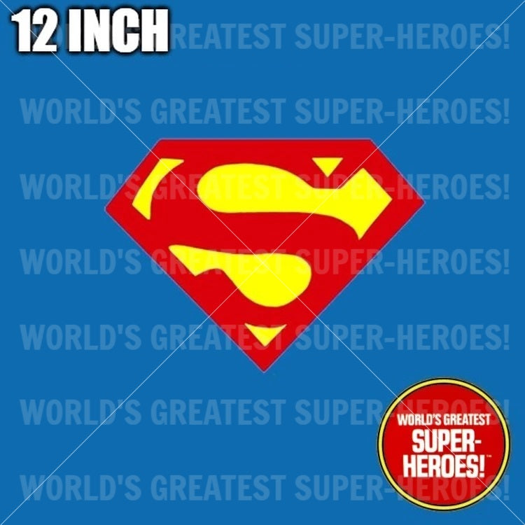 Superman Christopher Reeve Vinyl Die Cut Custom Decal Emblem Sticker for WGSH 12" Figure