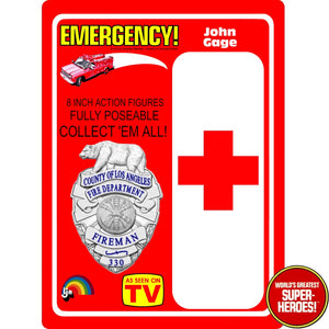 Emergency TV Series: John Gage Custom Blister Card For 8” Action Figure