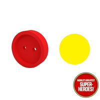 3D Printed Accy: Iron Man Red Chest Button + Decal for WGSH 8” Action Figure