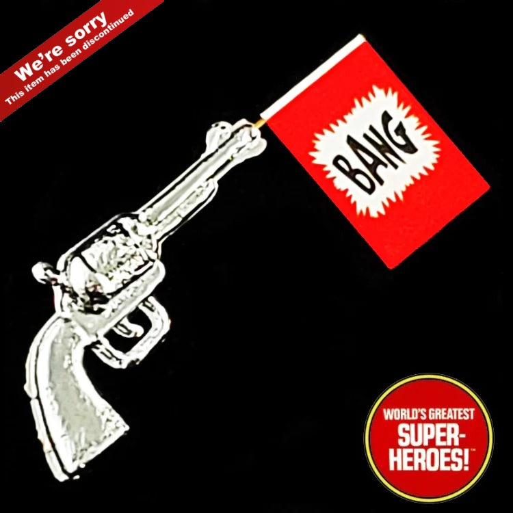 Joker Custom Gun with Bang Flag for World's Greatest Superheroes Retro 8" Figure