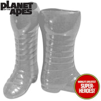 Planet of the Apes: Astronaut Grey Ribbed Boots Custom for 8” Action Figure