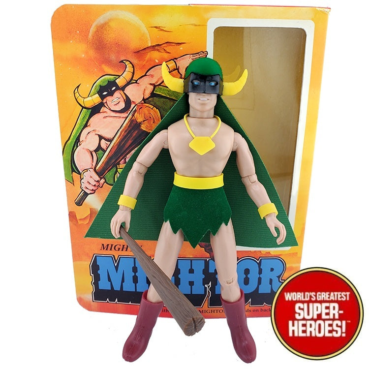 Mighty Mightor Custom WGSH 8” Action Figure w/ Retro Box Art