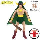 Mighty Mightor Custom WGSH 8” Action Figure w/ Retro Box Art