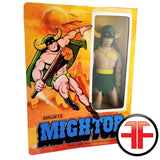 Mighty Mightor Custom WGSH 8” Action Figure w/ Retro Box Art