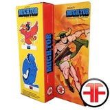 Mighty Mightor Custom WGSH 8” Action Figure w/ Retro Box Art
