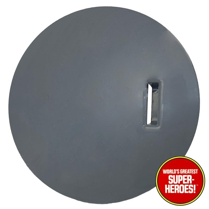 3D Printed Accy: Captain America Shield Grey Plastic Repro For WGSH 8” Action Figure