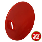 3D Printed Accy: Captain America Shield Red Plastic Repro For WGSH 8” Action Figure