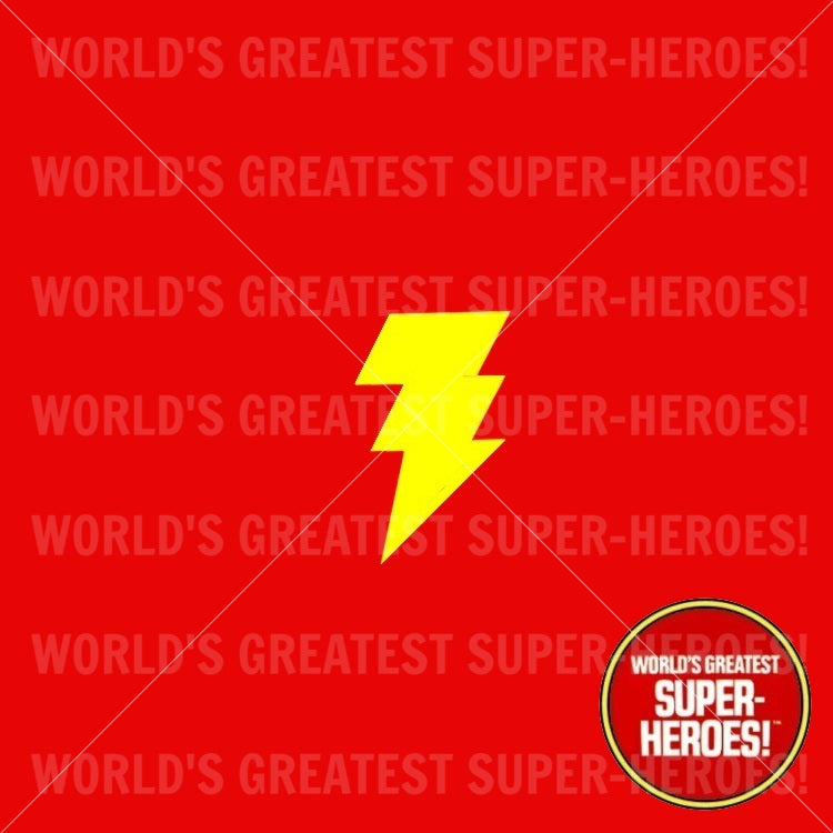 Shazam Die Cut Retro Decal Emblem Sticker for WGSH 8" Figure
