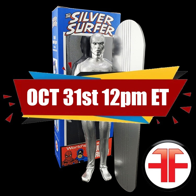 Silver Surfer WGSH 8” Action Figure w/ Box Art