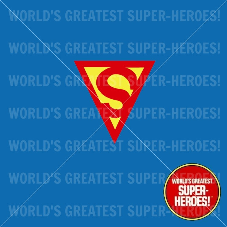 Superman 1938 Custom Decal Emblem Sticker for WGSH 8" Figure