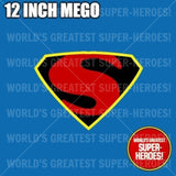 Superman 1941 Max Fleischer Custom Decal Emblem Sticker for WGSH 12" Figure