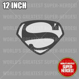 Superman 1948 Kirk Alyn B&W Custom Decal Sticker for WGSH 12" Figure