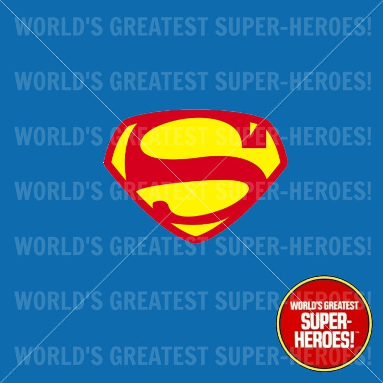 Superman 1948 Kirk Alyn Custom Decal Emblem Sticker for WGSH 8" Figure