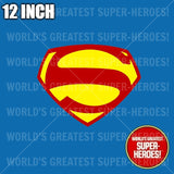 Superman 1952 George Reeves Custom Decal Emblem Sticker for WGSH 12" Figure