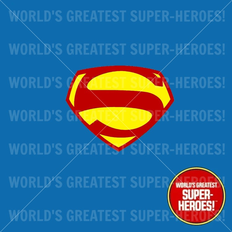 Superman 1952 George Reeves Custom Decal Emblem Sticker for WGSH 8" Figure