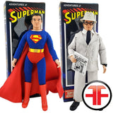 Superman George Reeves Clark Kent Custom WGSH 8” Figure w/ Retro Boxes Set