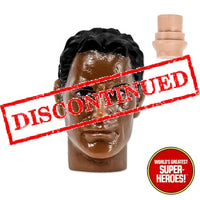 Type S African American Male Head w/ Black Hair for Custom 8” Action Figure