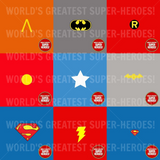All WGSH Die Cut Retro Decal Emblem Sticker Collection for WGSH 8" Figure (9 pcs)