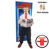 J. Jonah Jameson (Blue Box) Custom WGSH 8” Action Figure w/ Box Art