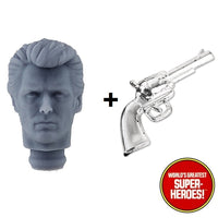 3D Printed Head: Dirty Harry Clint Eastwood with .44 Gun for 8