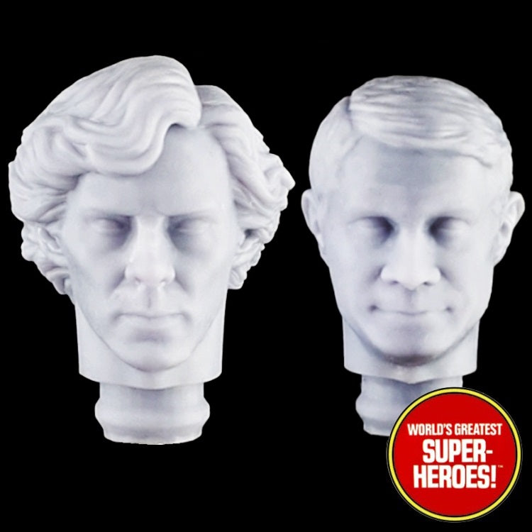 3D Printed Head: Sherlock Holmes & Dr. John Watson for 8" Action Figure